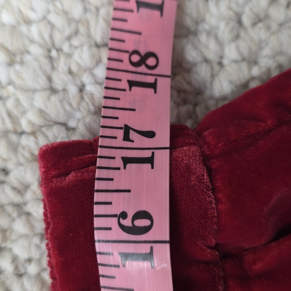 Wide Leg Mid Rise Velvet Pants - Picture 10 of 16